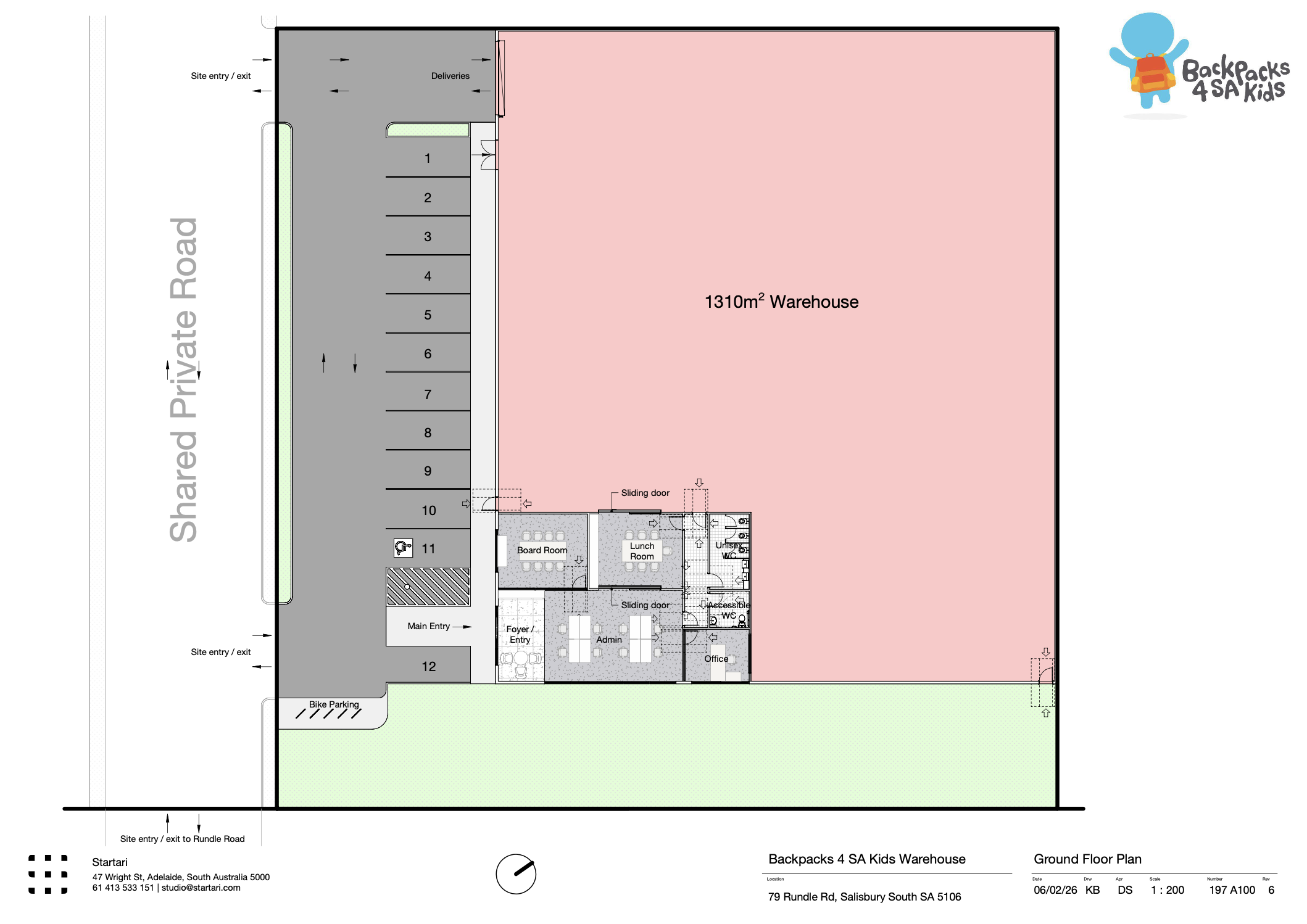 Backpacks 4 SA Kids Warehouse Plan
